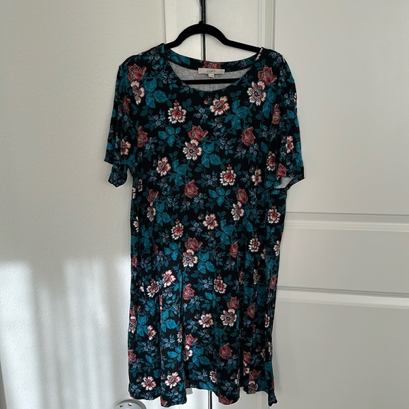Floral print Tshirt dress - Picture 1 of 4